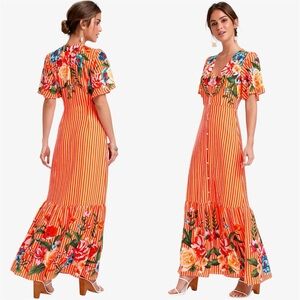 LULUS Roam the Riviera Maxi Dress NWT Size XS